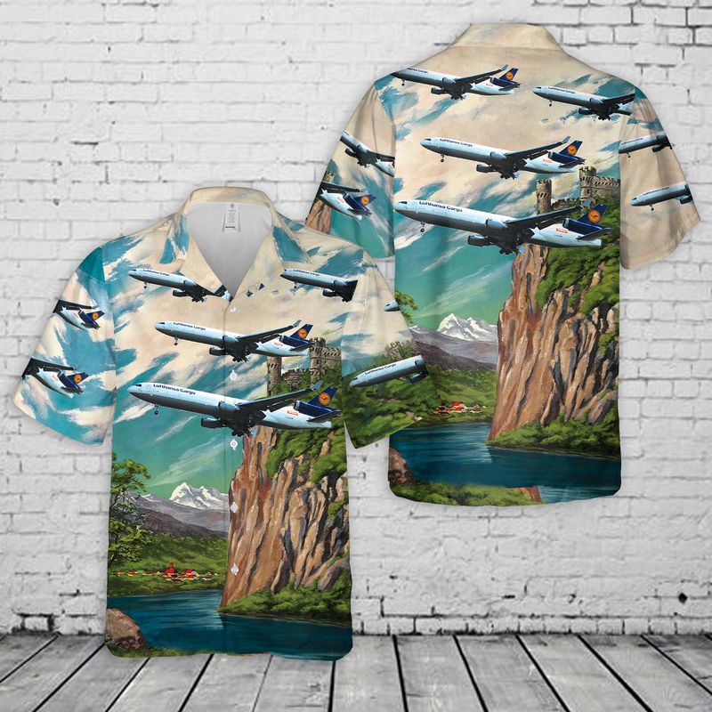 Lufthansa Cargo MD-11 Hawaiian Shirt