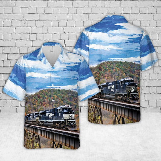 Norfolk Southern Railway Hawaiian Shirt