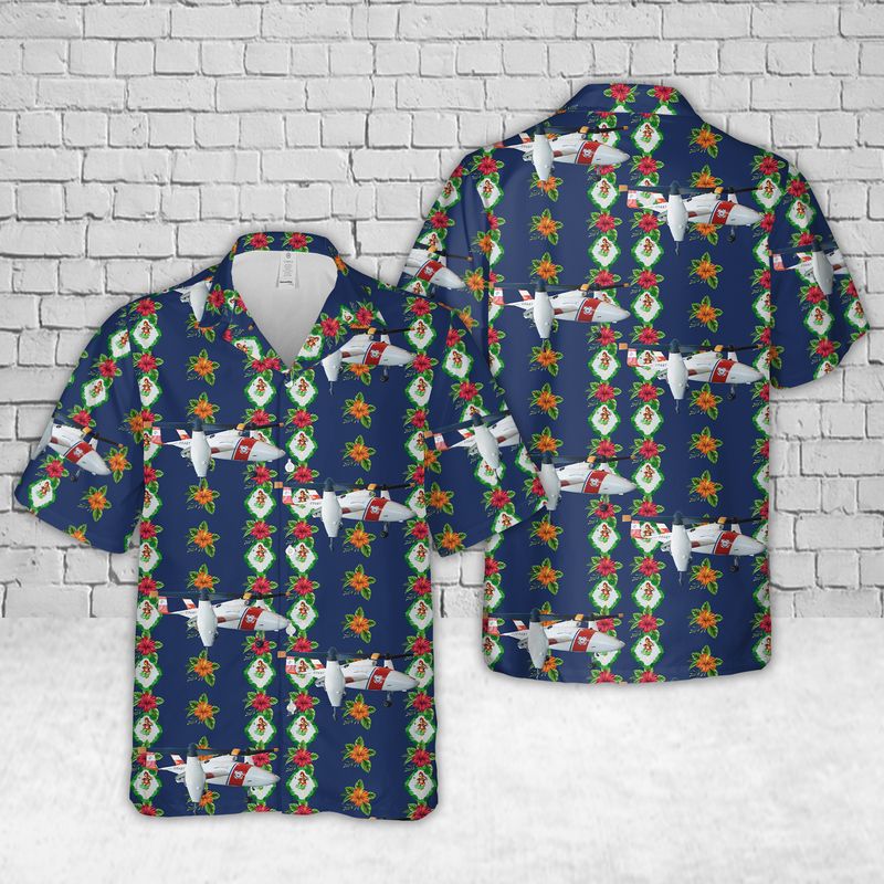 US Coast Guard Bell TR911X Eagle Eye Hawaiian Shirt