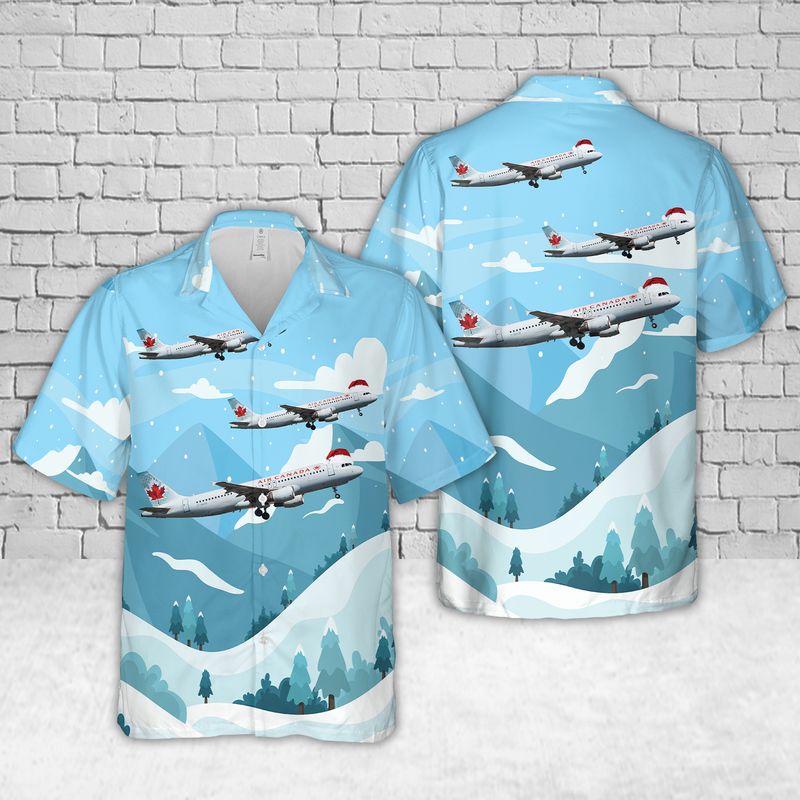 Air Canada Airbus A320-214 Christmas Hawaiian Shirt