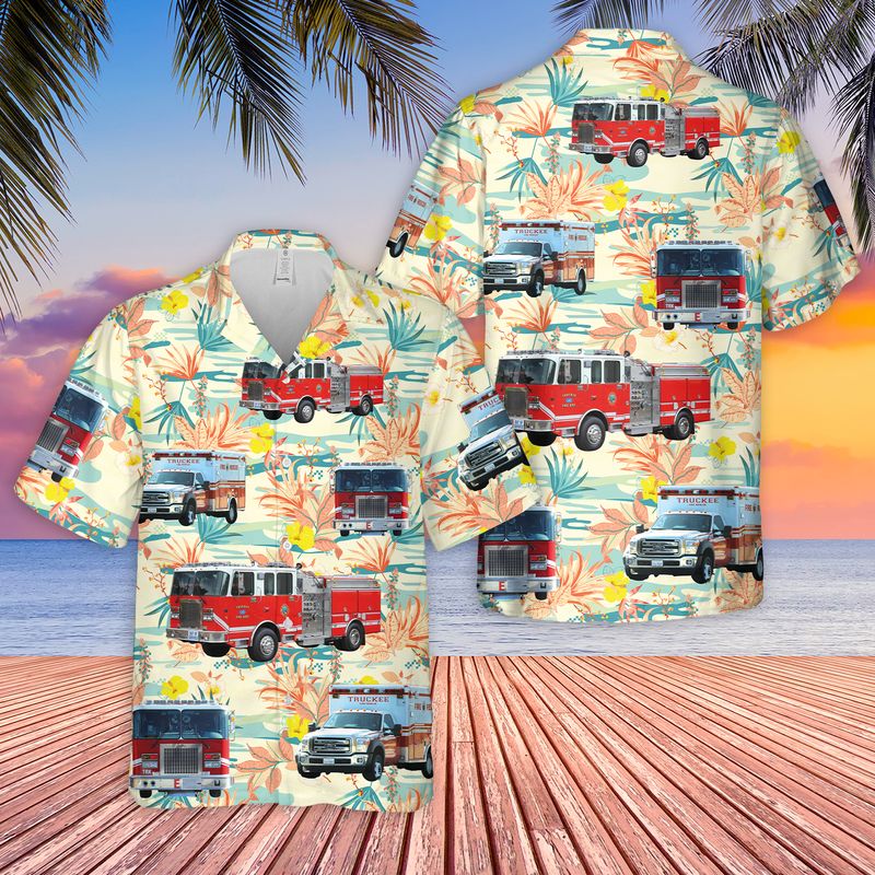 Truckee Fire Protection District And Paramedic Hawaiian Shirt