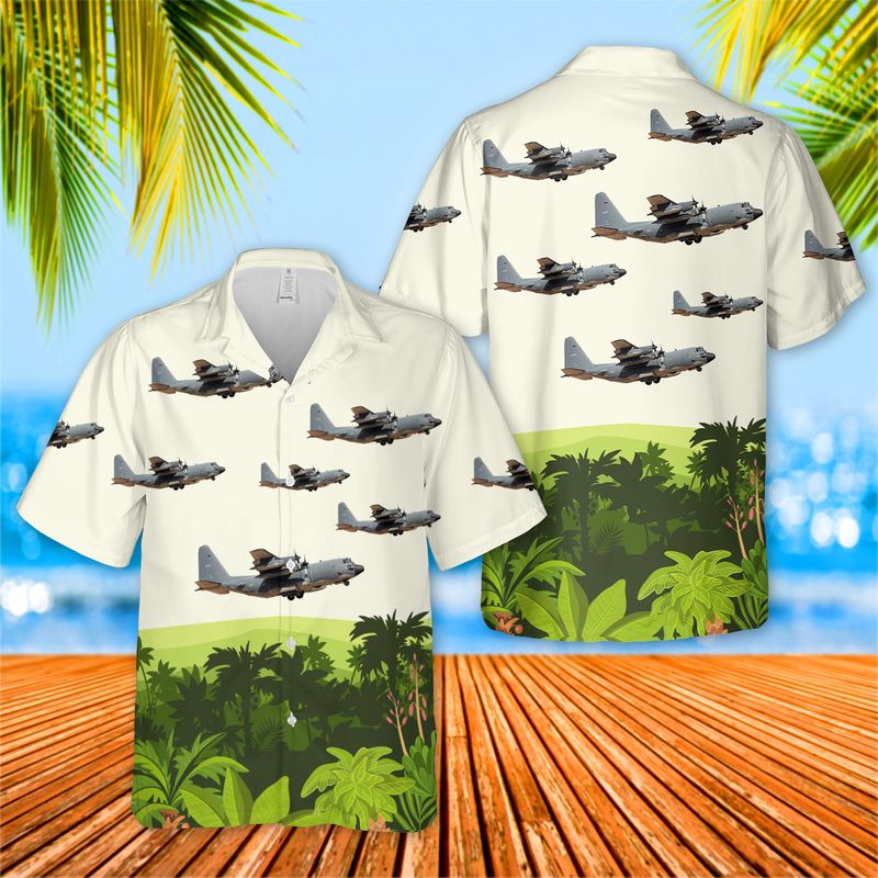 USAF 711th Special Operations Squadron Lockheed MC-130E Combat Talon I Hawaiian Shirt