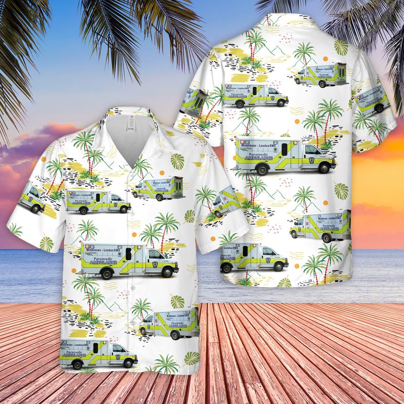 Middlesex-London EMS Hawaiian Shirt