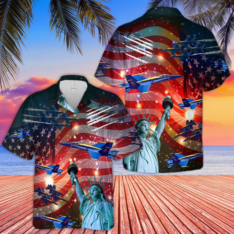 Blue Angels Air Show 4th July Hawaiian Shirt