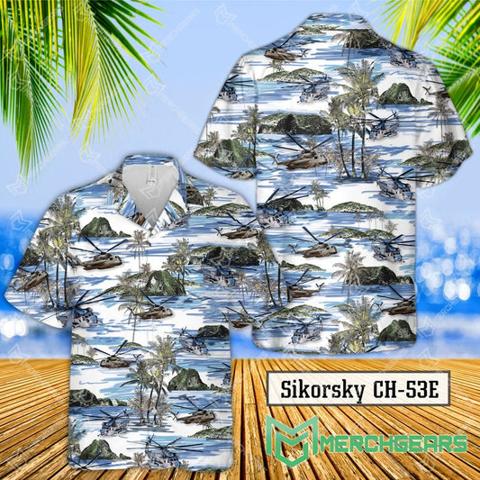 Sikorsky CH-53E Super Stallion Hawaiian Shirt