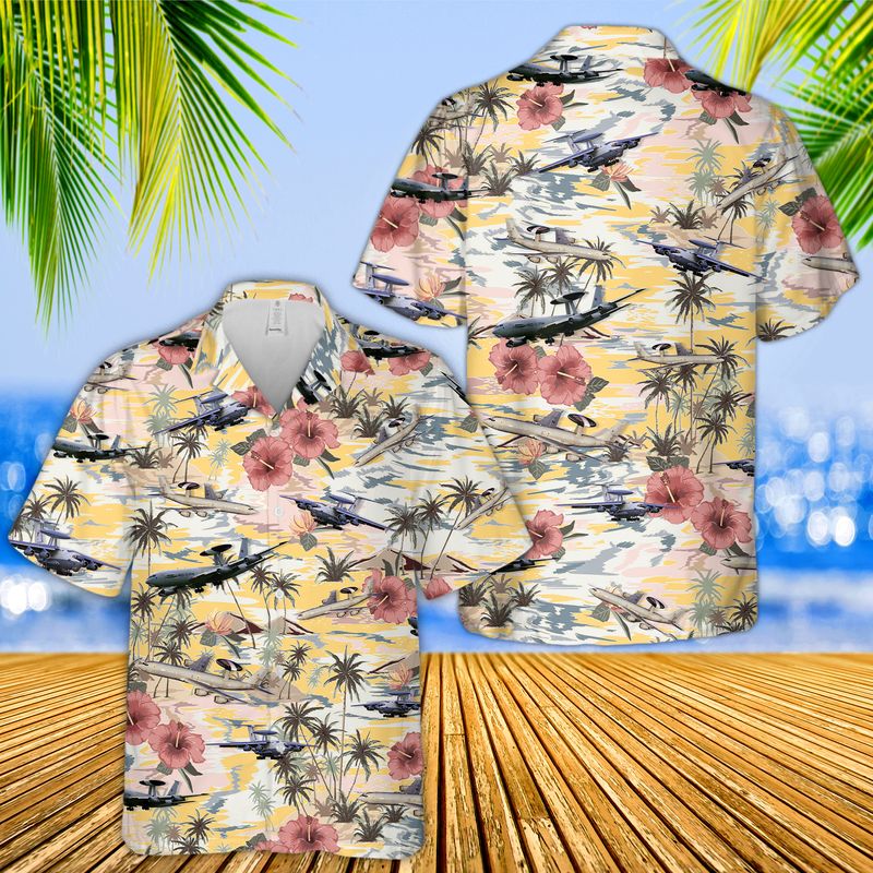 Boeing E-3 Sentry Hawaiian Shirt