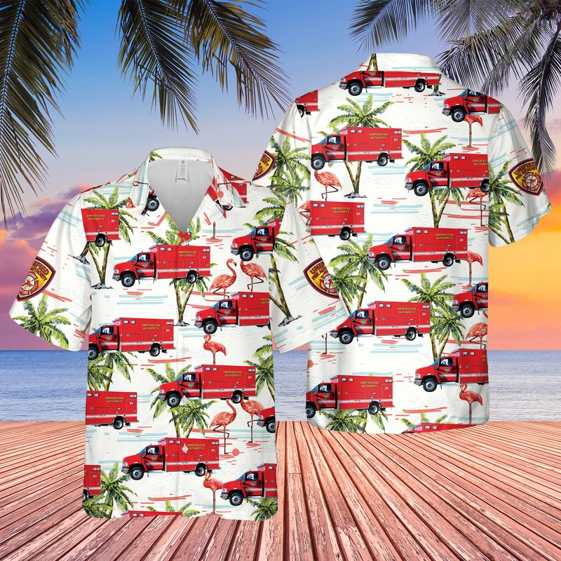 Utah Unified Fire Authority Ambulance Hawaiian Shirt