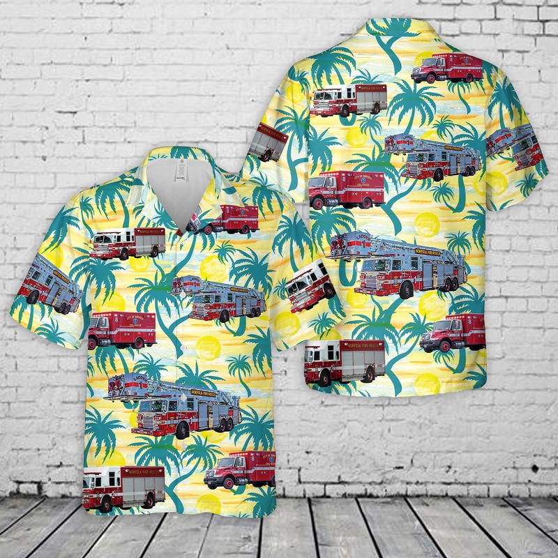 Virginia City Of Norfolk Fire & Rescue Hawaiian Shirt