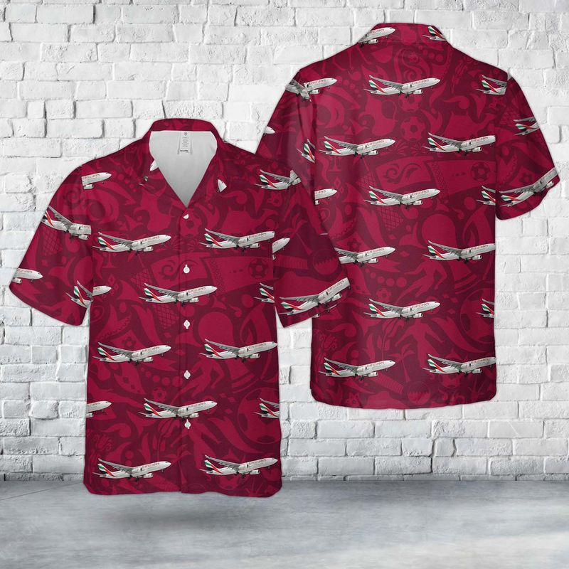 Emirates Airbus A330-200 Hawaiian Shirt