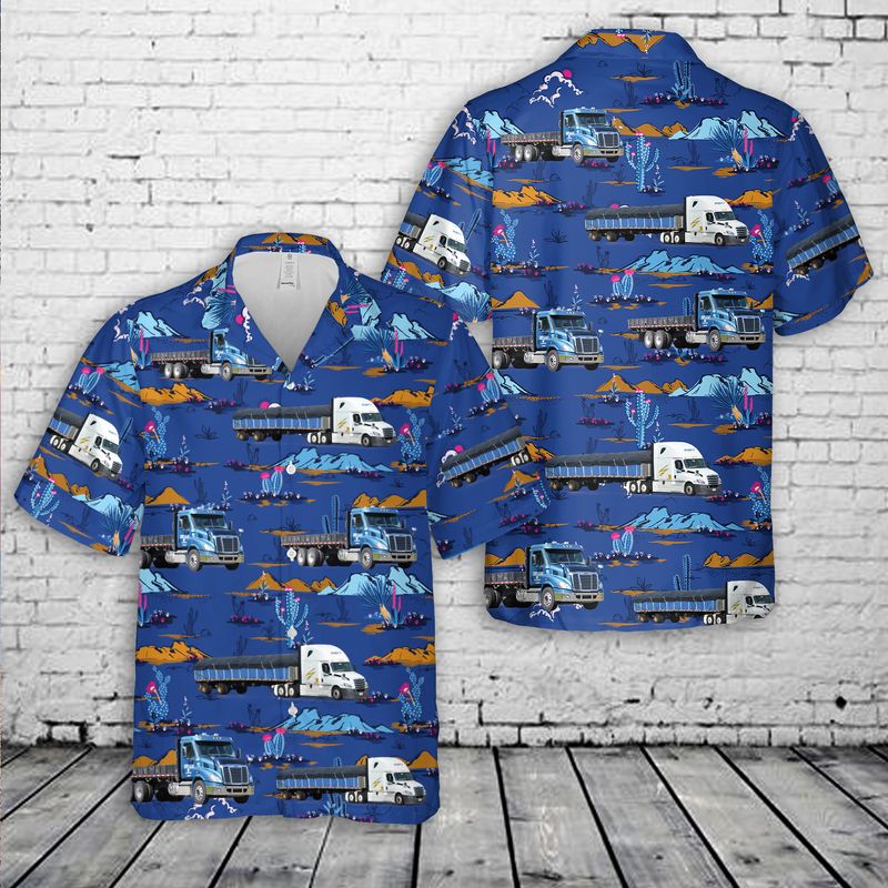 Cascadia Flat Bed Truck Hawaiian Shirt