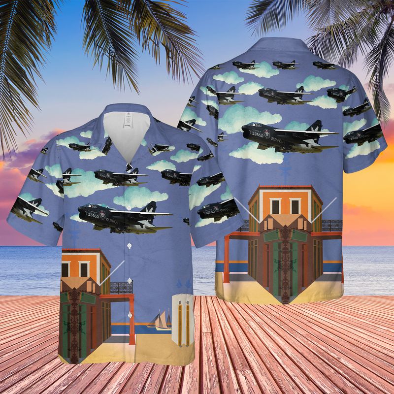 Hellenic Air Force A-7E "Corsair II" 70th Anniversary "Olympus" IK-81C Hawaiian Shirt