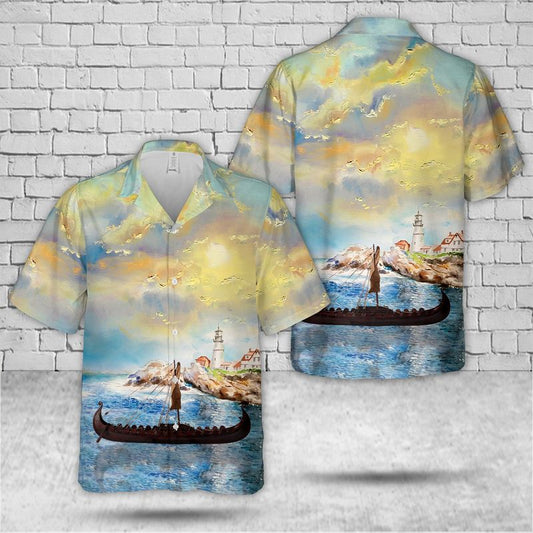 Oseberg Viking ship Hawaiian Shirt