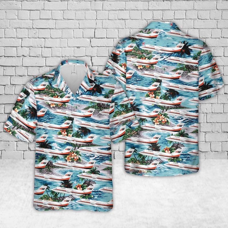 Air Wisconsin Bae 146 Hawaiian Shirt