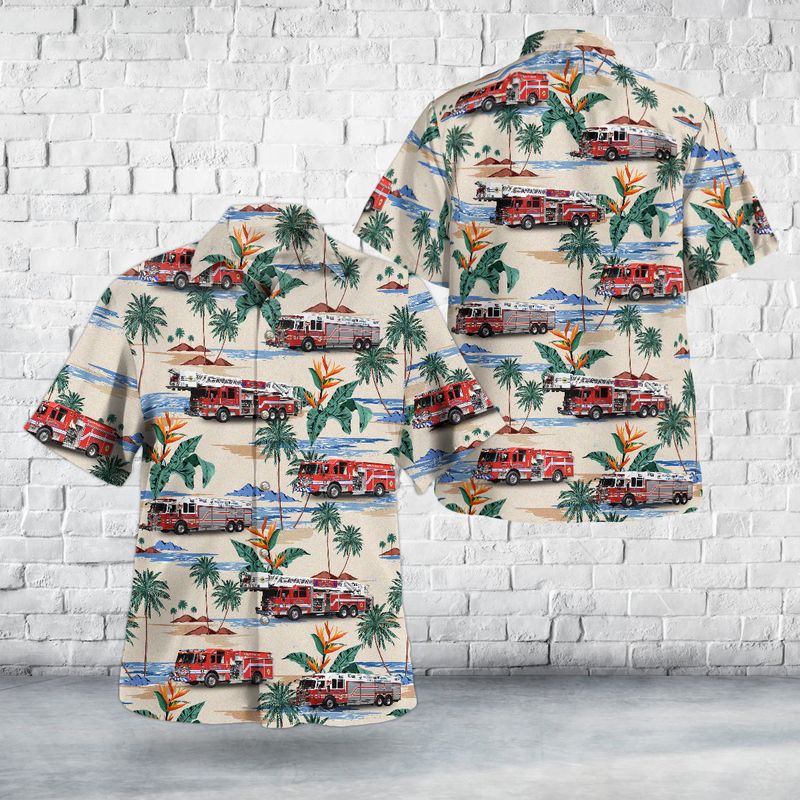 Dover, New Jersey, Picatinny Arsenal Fire & Emergency Services Hawaiian Shirt