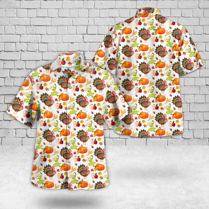 Thanksgiving Turkey Hawaiian Shirt