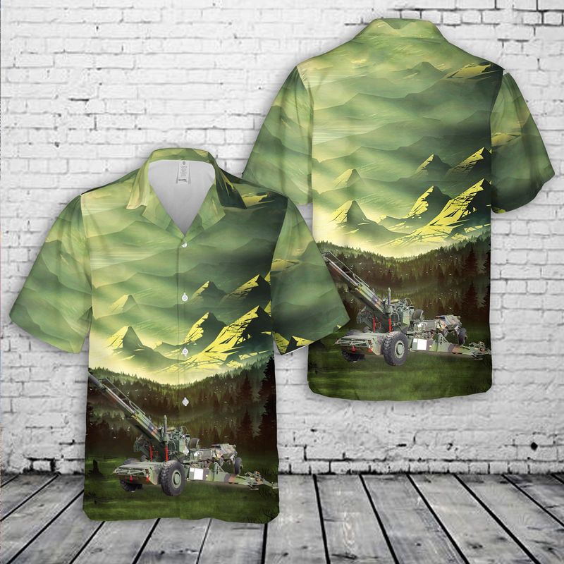 Swedish Army Haubits FH77 Hawaiian Shirt