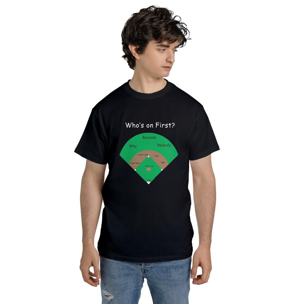 Baseball Who's On First Classic Unisex T-Shirt Comfort Colors 1717