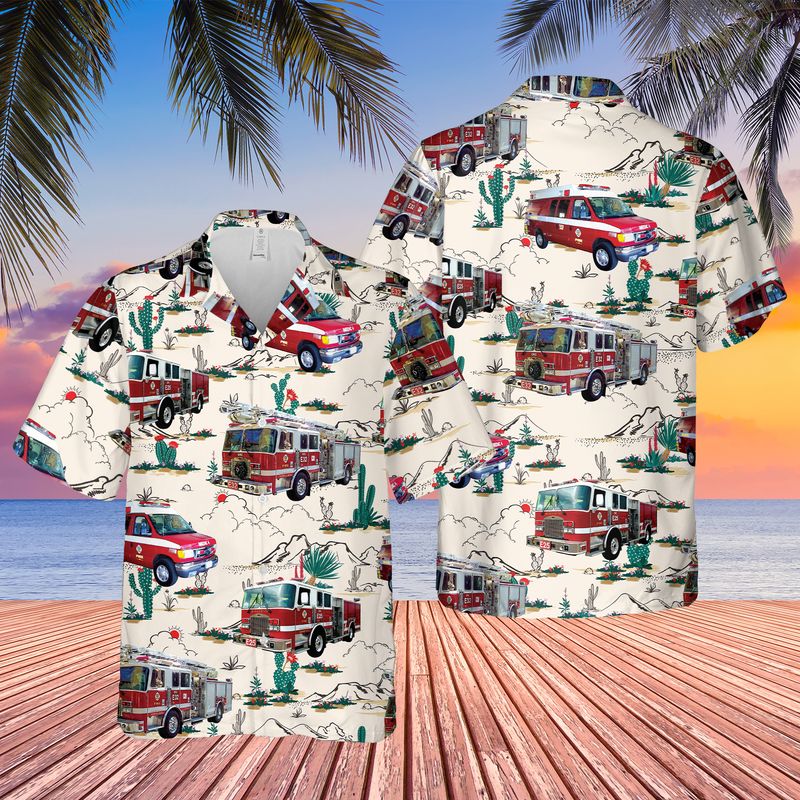 California Orange County Fire Authority Hawaiian Shirt