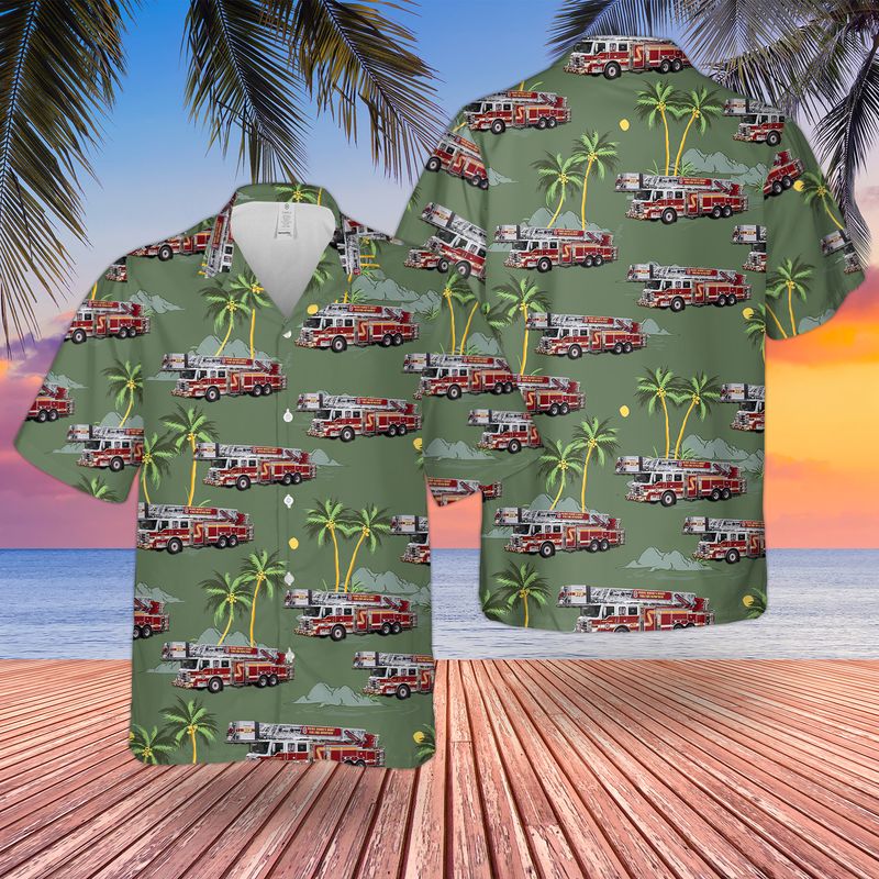Prince George's County Fire/EMS Department Aerial Ladders Hawaiian Shirt