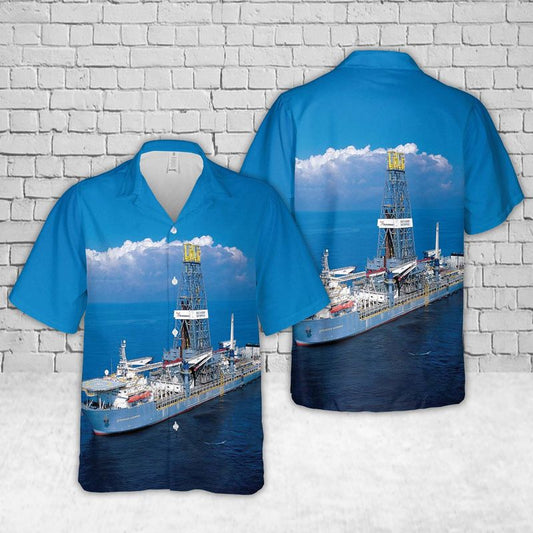 Drillship Discoverer Enterprise Transocean Hawaiian Shirt
