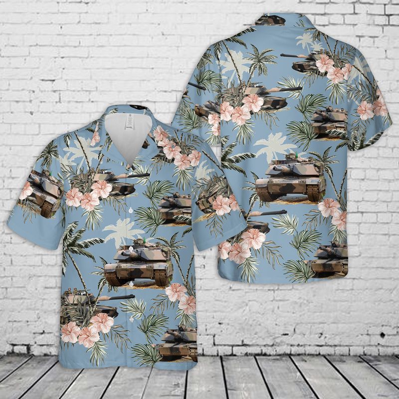 Australian Army M1A1 Abrams Main Battle Tank Hawaiian Shirt