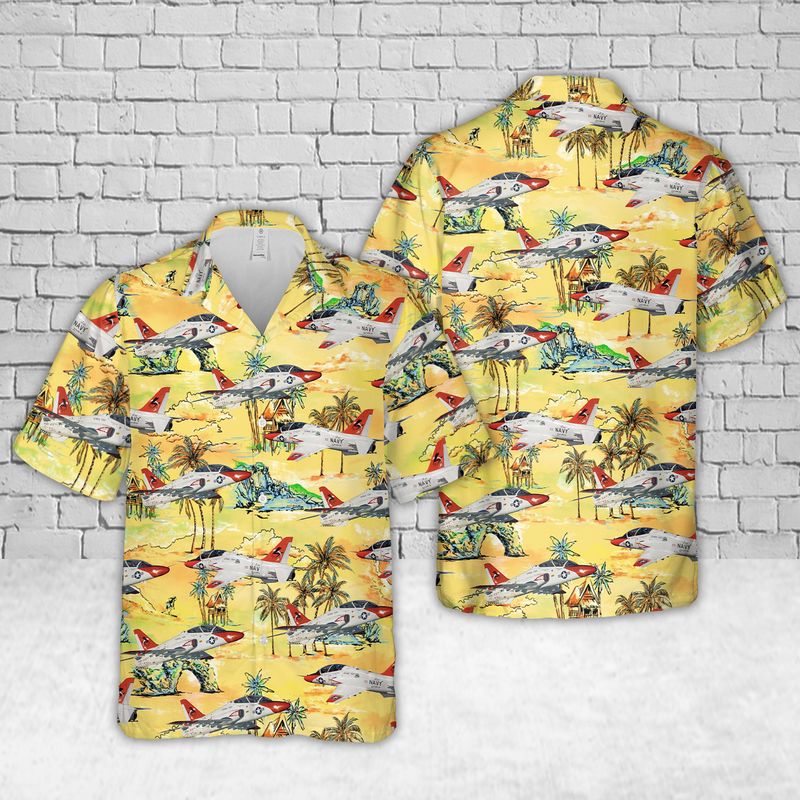 U.S Navy VX-23 T-45 Goshawk Hawaiian Shirt