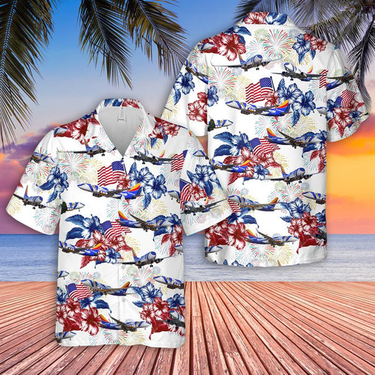Southwest Airlines Louisiana One Boeing 737 Hawaiian Shirt