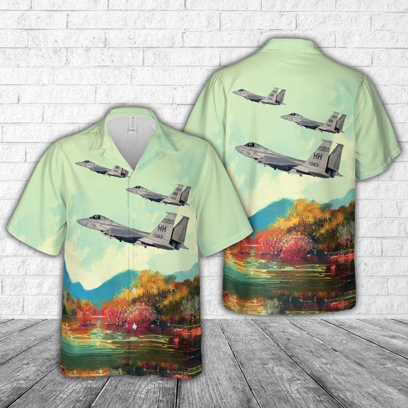 F-15C 199th FS Hawaii Air National Guard Hawaiian Shirt