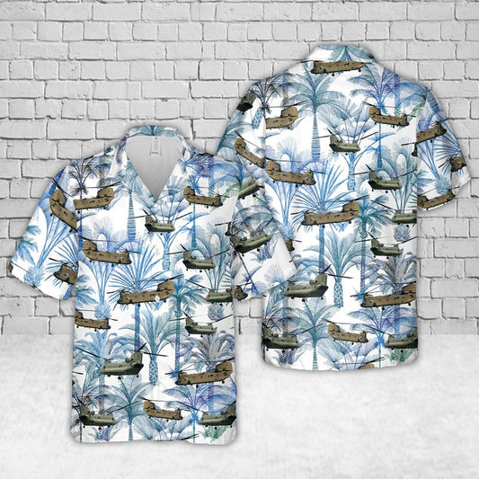 US Army Boeing CH-47 Chinook Hawaiian Shirt