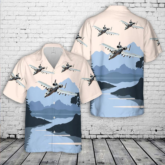 US Air Force Fairchild Republic A-10 Thunderbolt II Of The 74th Fighter Squadron Hawaiian Shirt