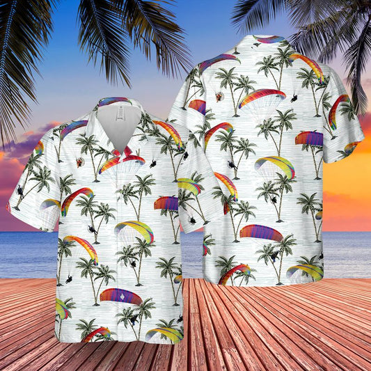 Powered Paragliding Hawaiian Shirt