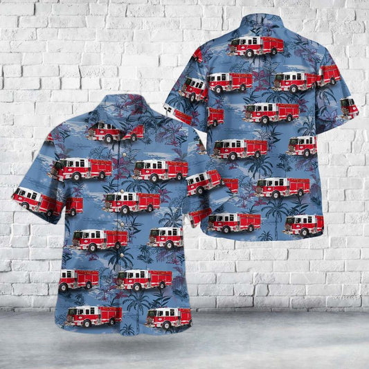 Klamath Falls, Oregon, Klamath County Fire District #1 Hawaiian Shirt