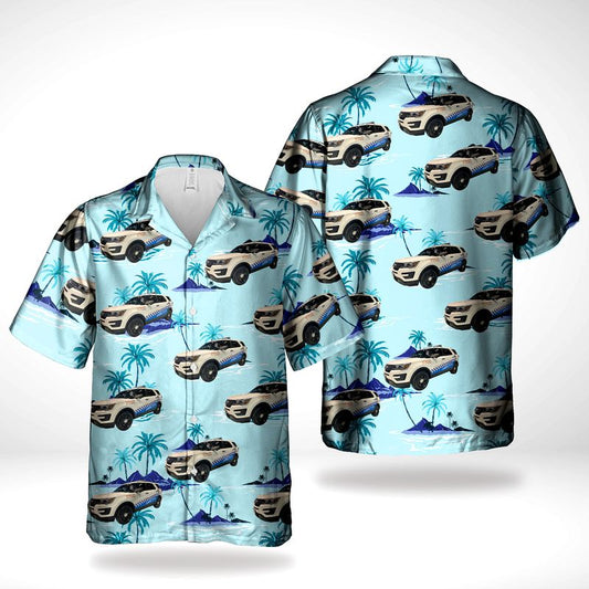 Chicago Police Department CPD Ford Interceptor Utility New Livery Hawaiian Shirt