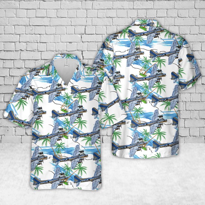 TB-17 Flying Fortress of the 53rd WRS Hawaiian Shirt