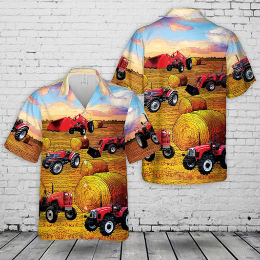 Mahindra Tractors USA Hawaiian Shirt
