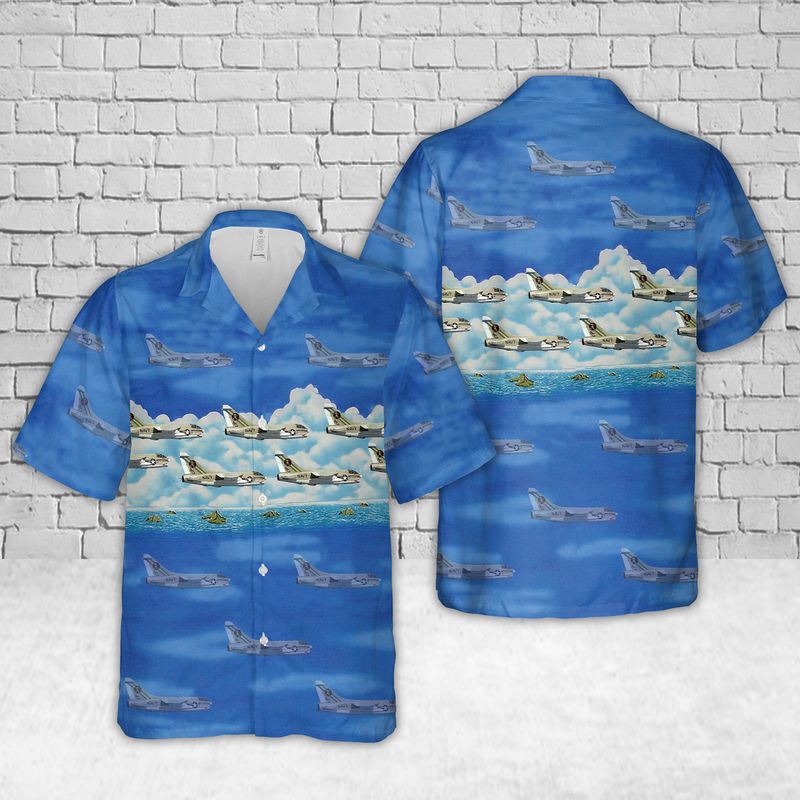 U.S Navy VA-66 A-7E Corsair Hawaiian Shirt