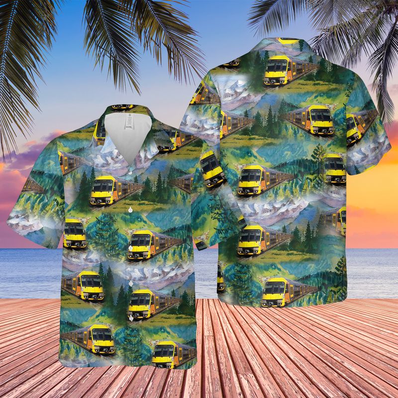 Australian Sydney Trains A Sets Suburban Passenger Hawaiian Shirt