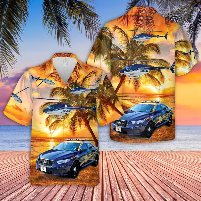 West Virginia State Police Hawaiian Shirt