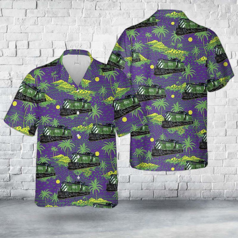 Burlington Northern Railroad 4010 Hawaiian Shirt