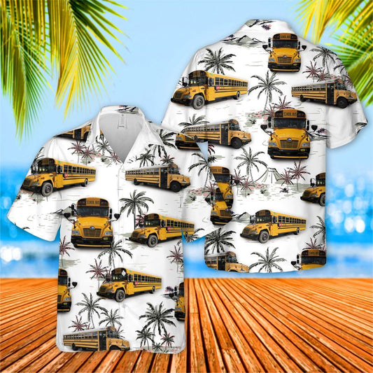 Fulton County Schools Bus Hawaiian Shirt