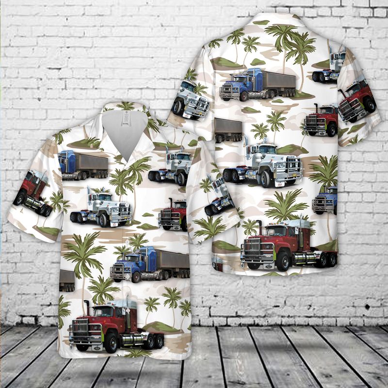 Mack Valueliner Heavy-Duty Truck Hawaiian Shirt