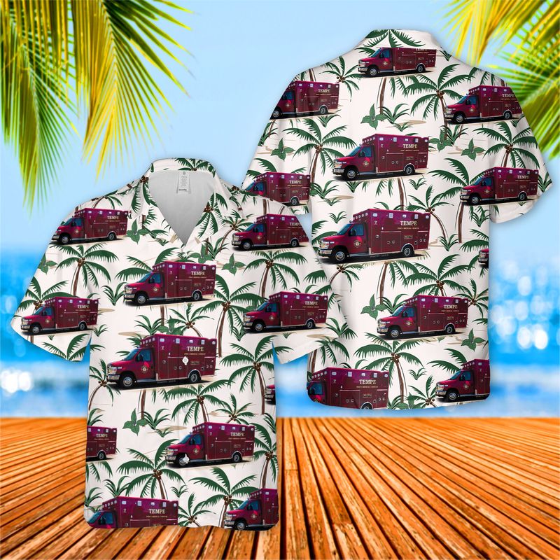 Tempe Fire Medical Rescue Department Hawaiian Shirt