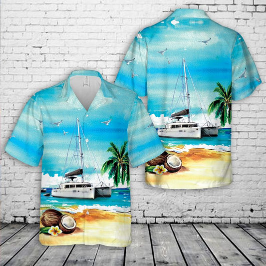 Lagoon 450F Catamarans Yacht Hawaiian Shirt