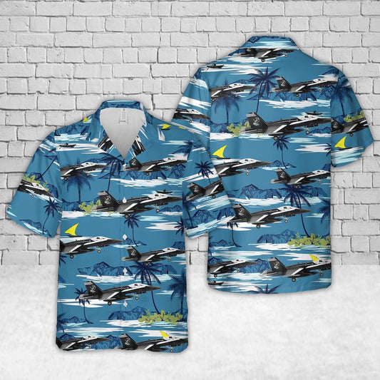 Royal Australian Air Force F/A-18A Hornet No. 75 Squadron RAAF Hawaiian Shirt