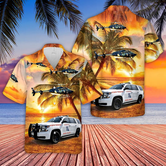 Louisiana State Trooper Vehicles Hawaiian Shirt