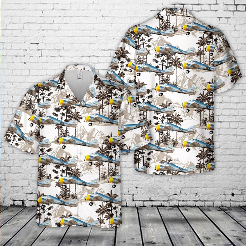 Curtiss-Wright AT-9 Jp vintage airplane Hawaiian Shirt