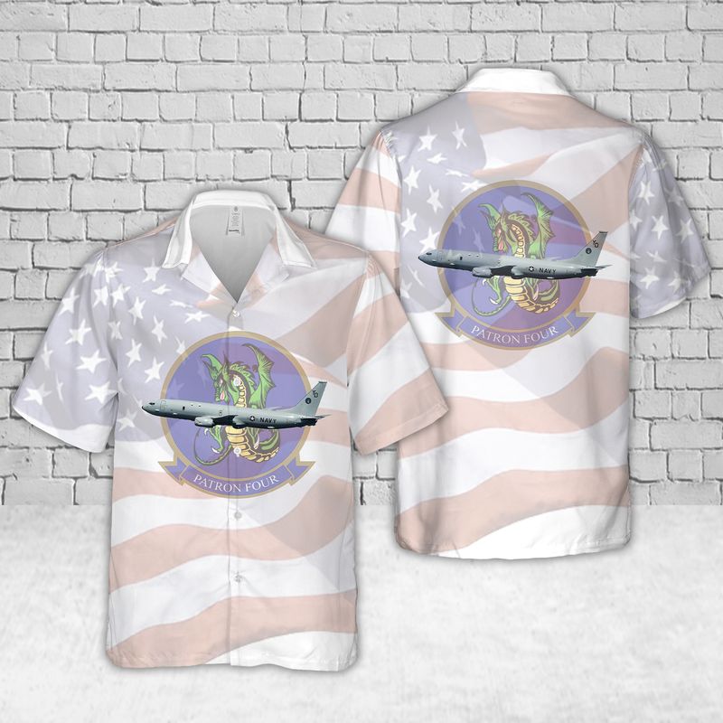 U.S Navy VP-4 Skinny Dragons P-8A Hawaiian Shirt