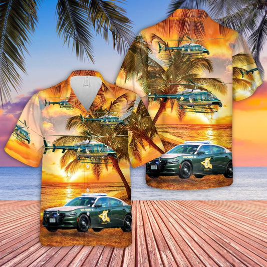 New Hampshire State Police Hawaiian Shirt