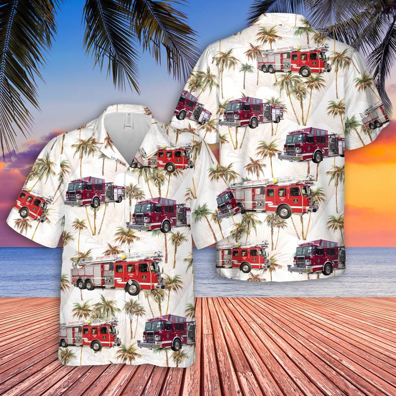 Brampton Fire and Emergency Services Hawaiian Shirt