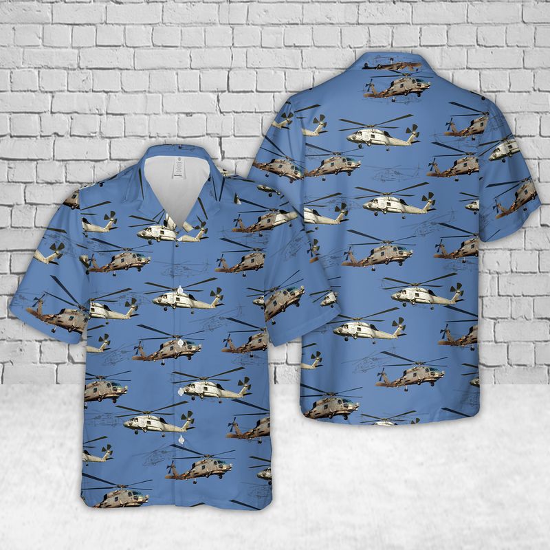 US Navy MH-60 Seahawk Hawaiian Shirt